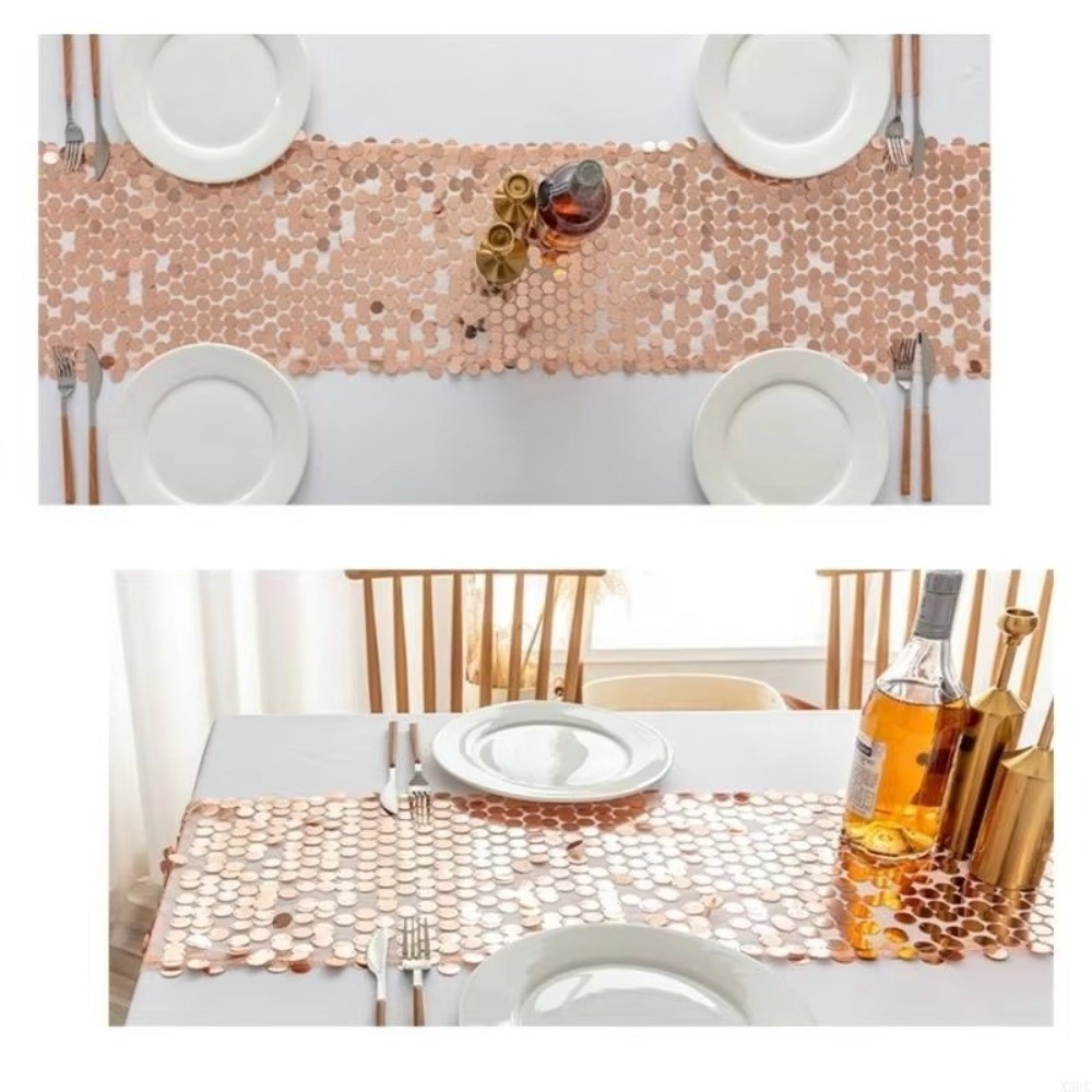 Table Runner Sequin - Fish Scale Sequins Table Runner Luxurious