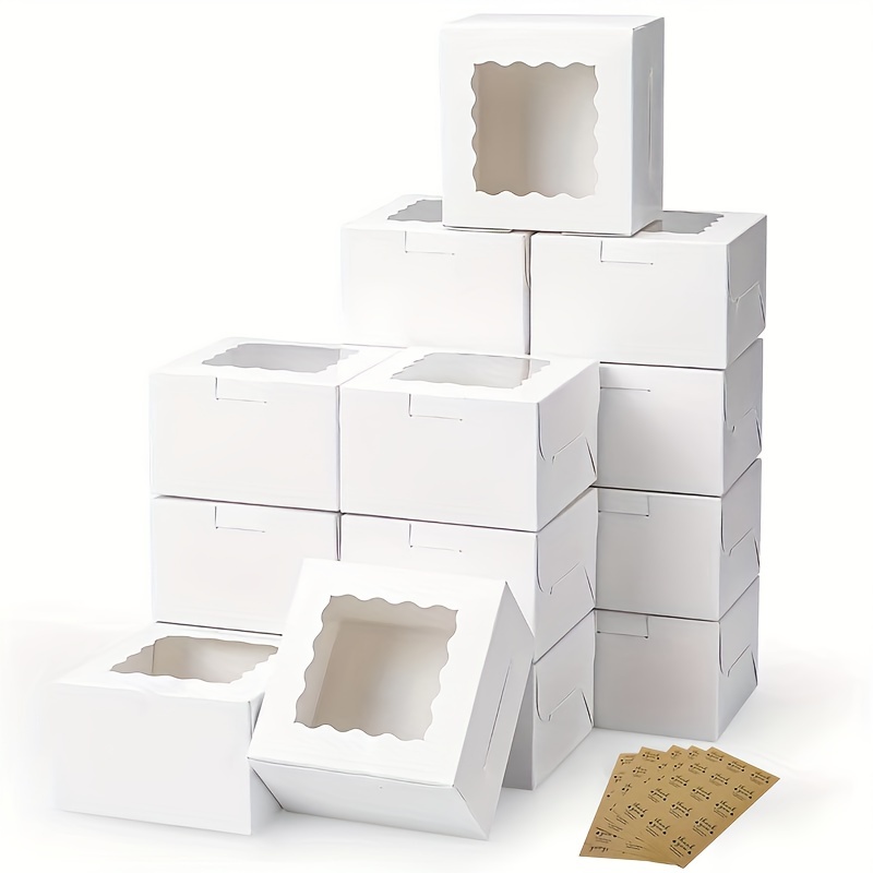 Wedding Favor Box - 10Pcs Kraft Paper Cake Candy Boxes