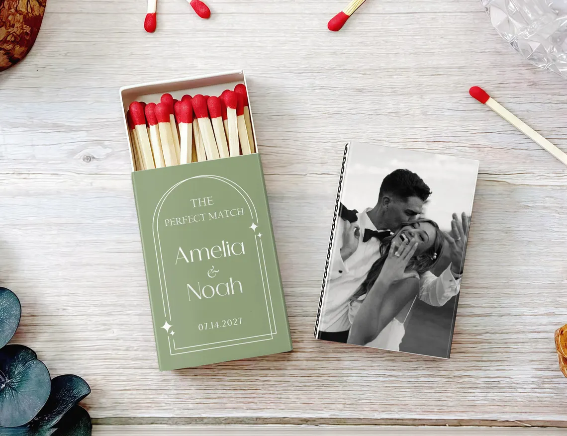 Custom Wedding Matchbooks SET  - Champagne Tower Set review and price
