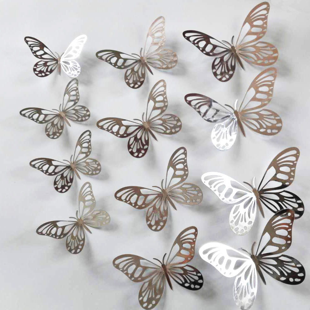 12Pcs/Set Gold Silver Hollow B - Wedding Package Gold review and price