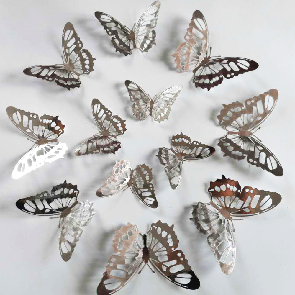 12Pcs/Set Gold Silver Hollow B - Wedding Package Gold review and price