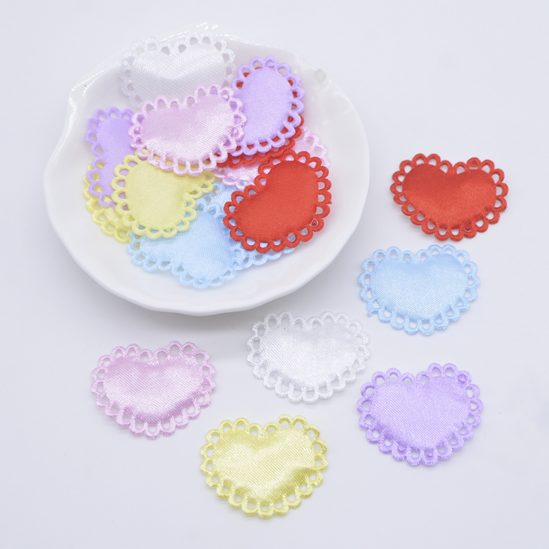 50Pcs 29*24mm Heart Cloth Padd - Wedding Superstar review and price