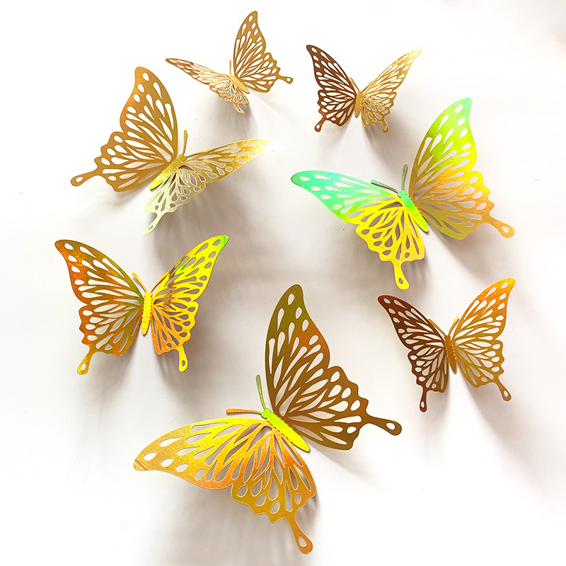 12 Pcs Gold 3D Hollow Butterfl - Wedding Package Gold review and price