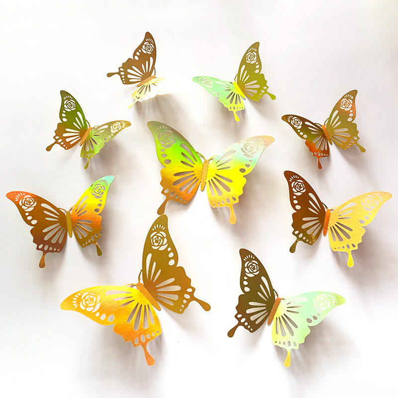 12 Pcs Gold 3D Hollow Butterfl - Wedding Package Gold review and price