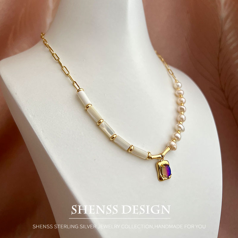 Natural 5-6mm Pearl Shell Neck - Wedding Package Gold review and price