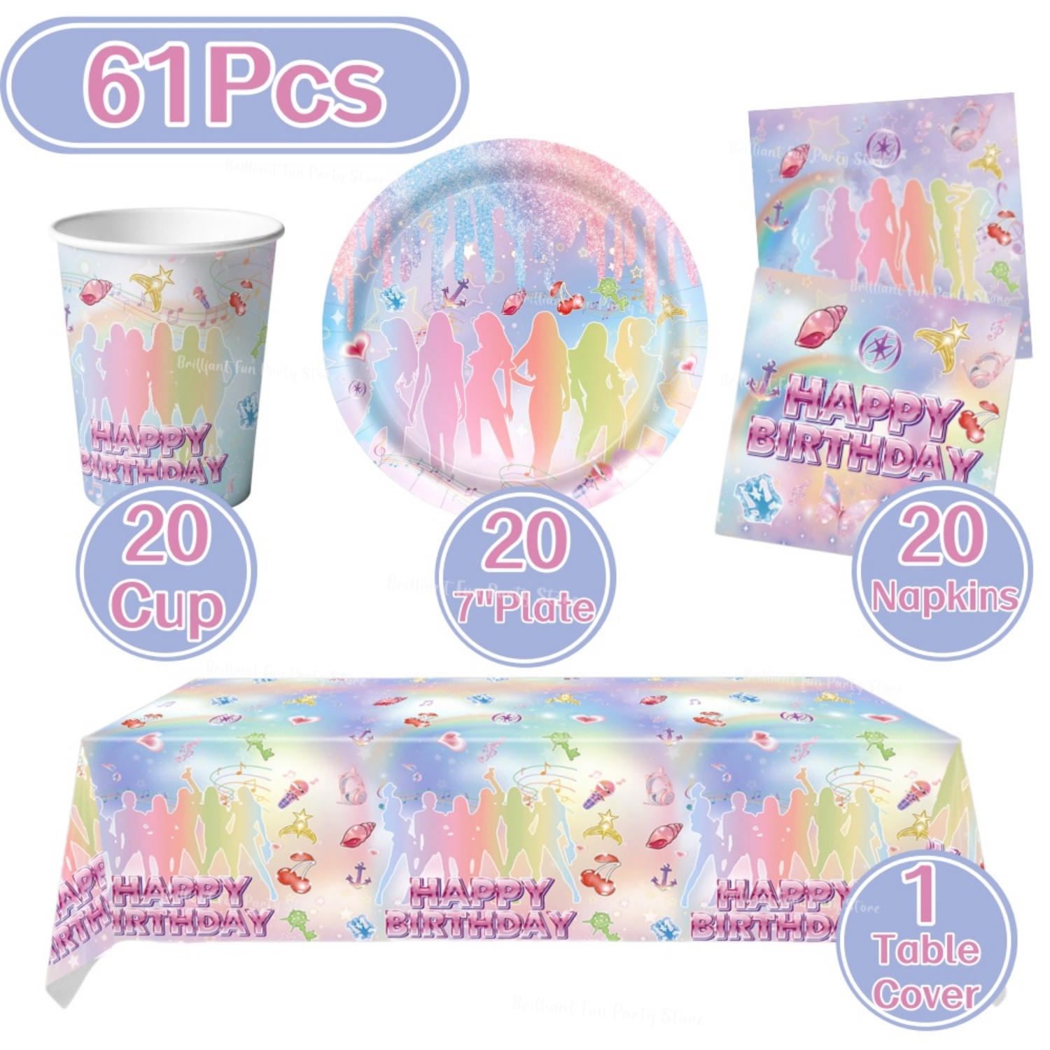 61Pcs Kpop FansBirthday Dispos - Wedding Day Supply Kit review and price