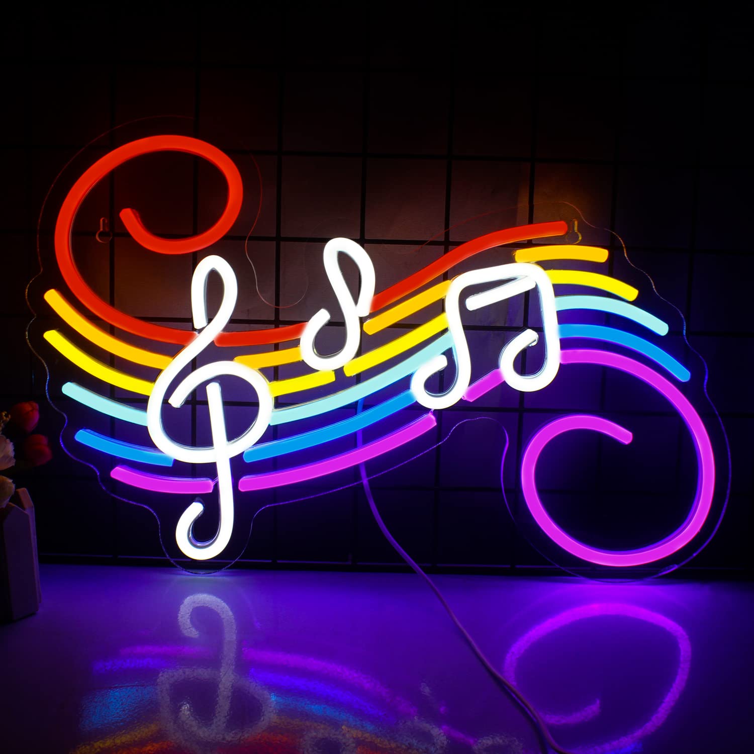 Music Notes Neon Sign Customiz - Wedding Led review and price