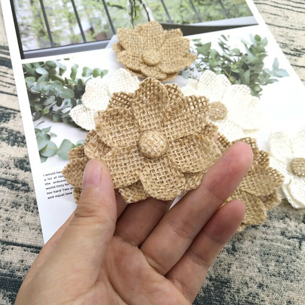10pcs Handmade Natural Jute Bu - Wedding Supply Rentals review and price