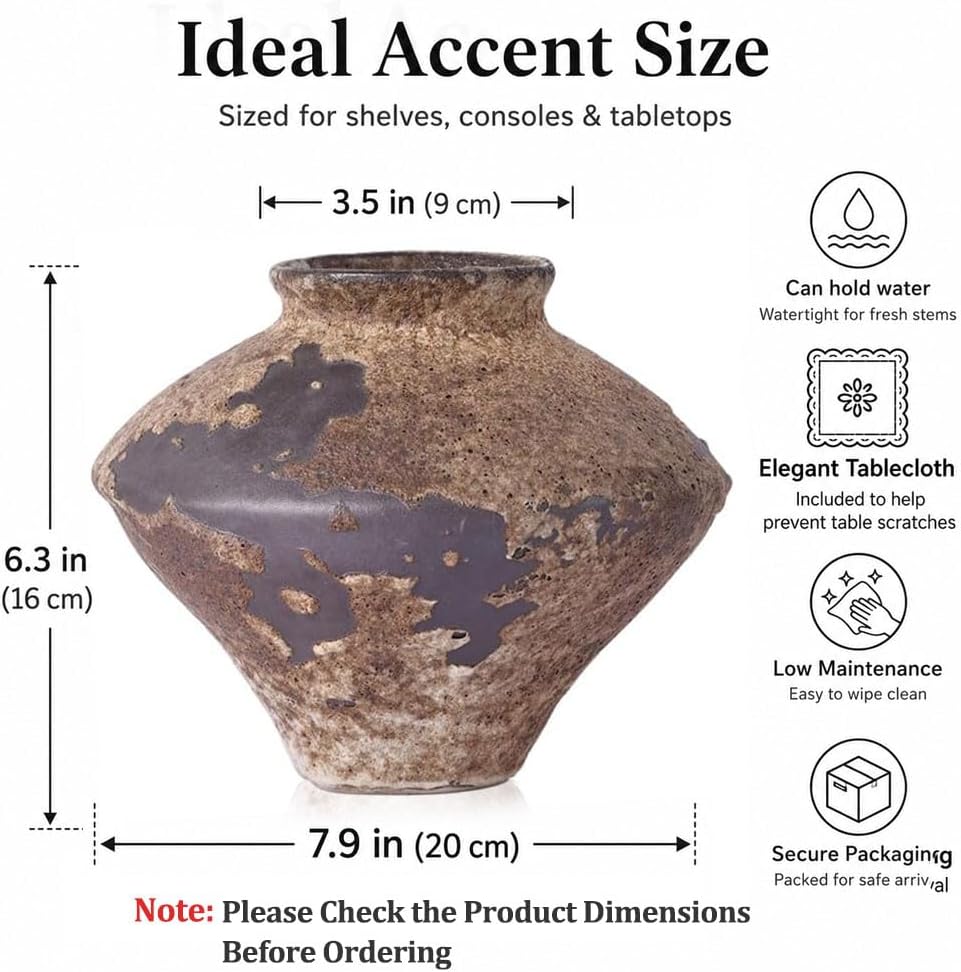 Wabi Sabi Rusty Vintage Vase,  - Centerpiece Vase Tall review and price