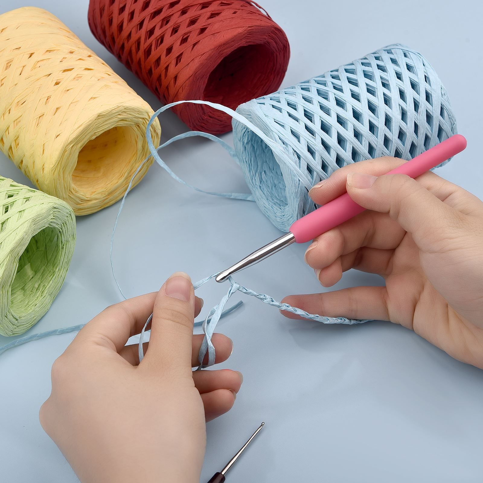 100M/Roll Raffia Paper Ribbon  - Papercraft Supply Ribbon review and price