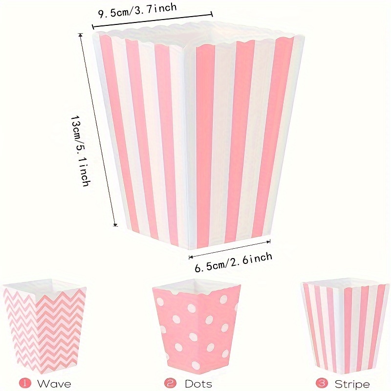 12pcs/pack, Pink Paper Popcorn - Wedding Favor Box review and price