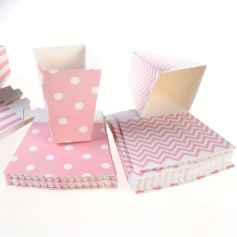 12pcs/pack, Pink Paper Popcorn - Wedding Favor Box review and price