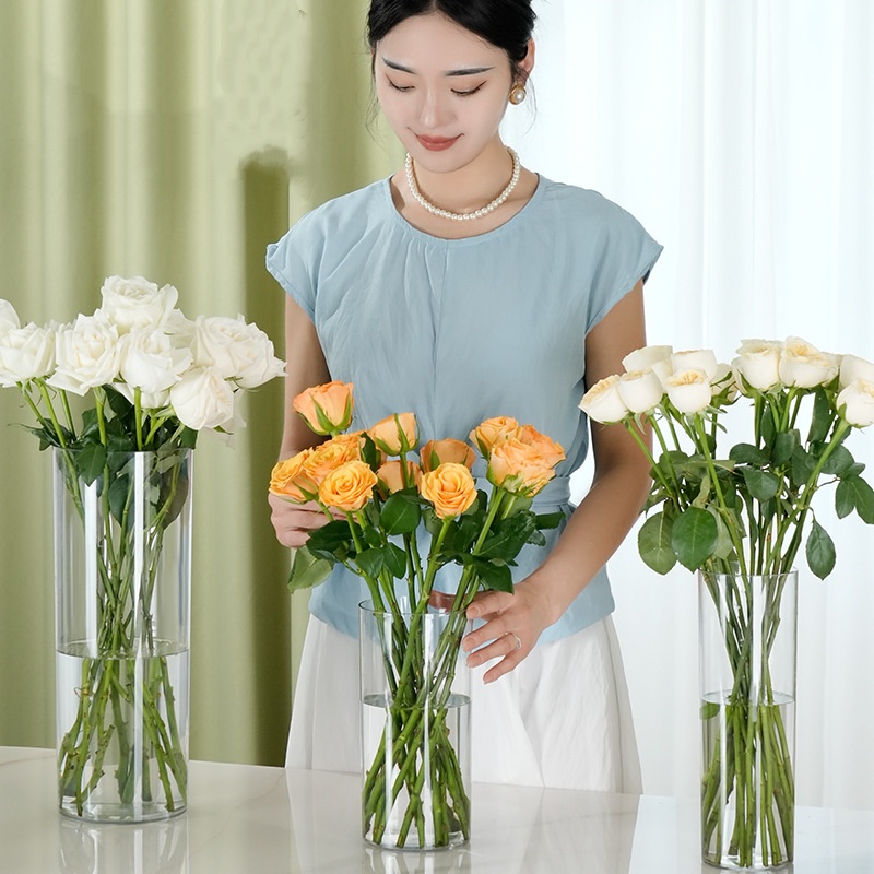 New Acrylic Clear Cylinder Flo - Centerpiece Vase Tall review and price