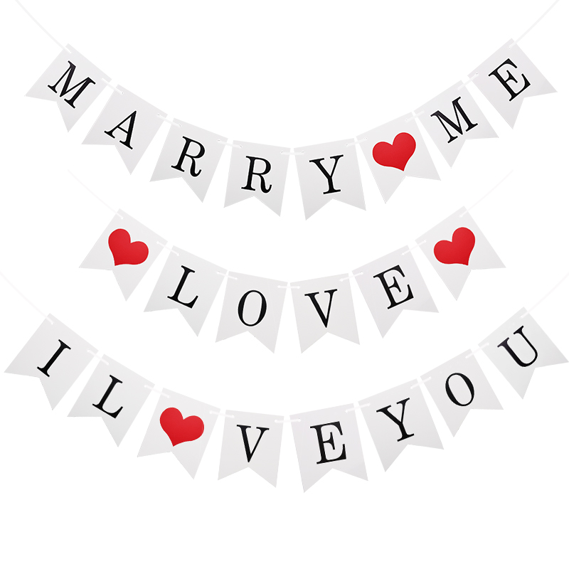 Wedding Marry Me Love Bunting  - Wedding Supply Rentals review and price