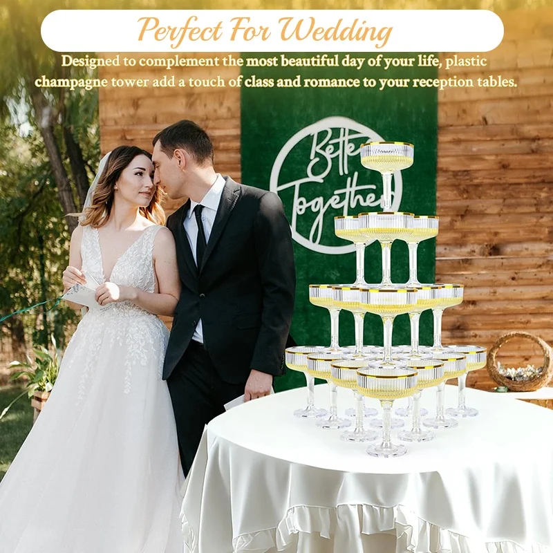 4-6 Tier Acrylic Champagne Tow - Champagne Tower Set review and price