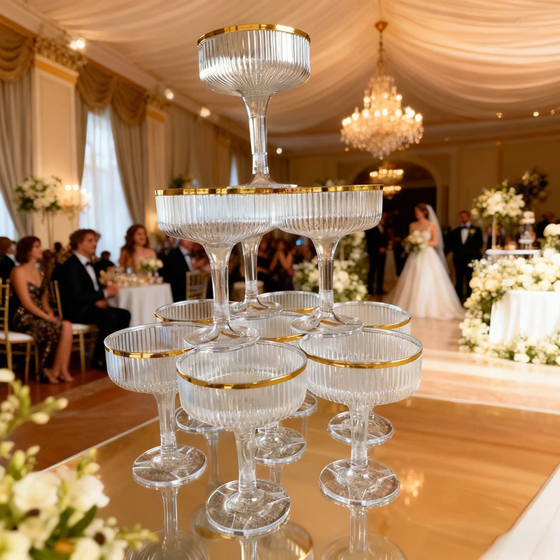 4-6 Tier Acrylic Champagne Tow - Champagne Tower Set review and price
