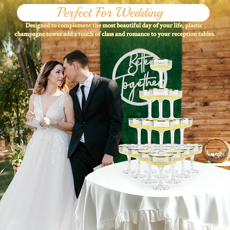 4-6Tier Acrylic Champagne Towe - Champagne Tower Set review and price