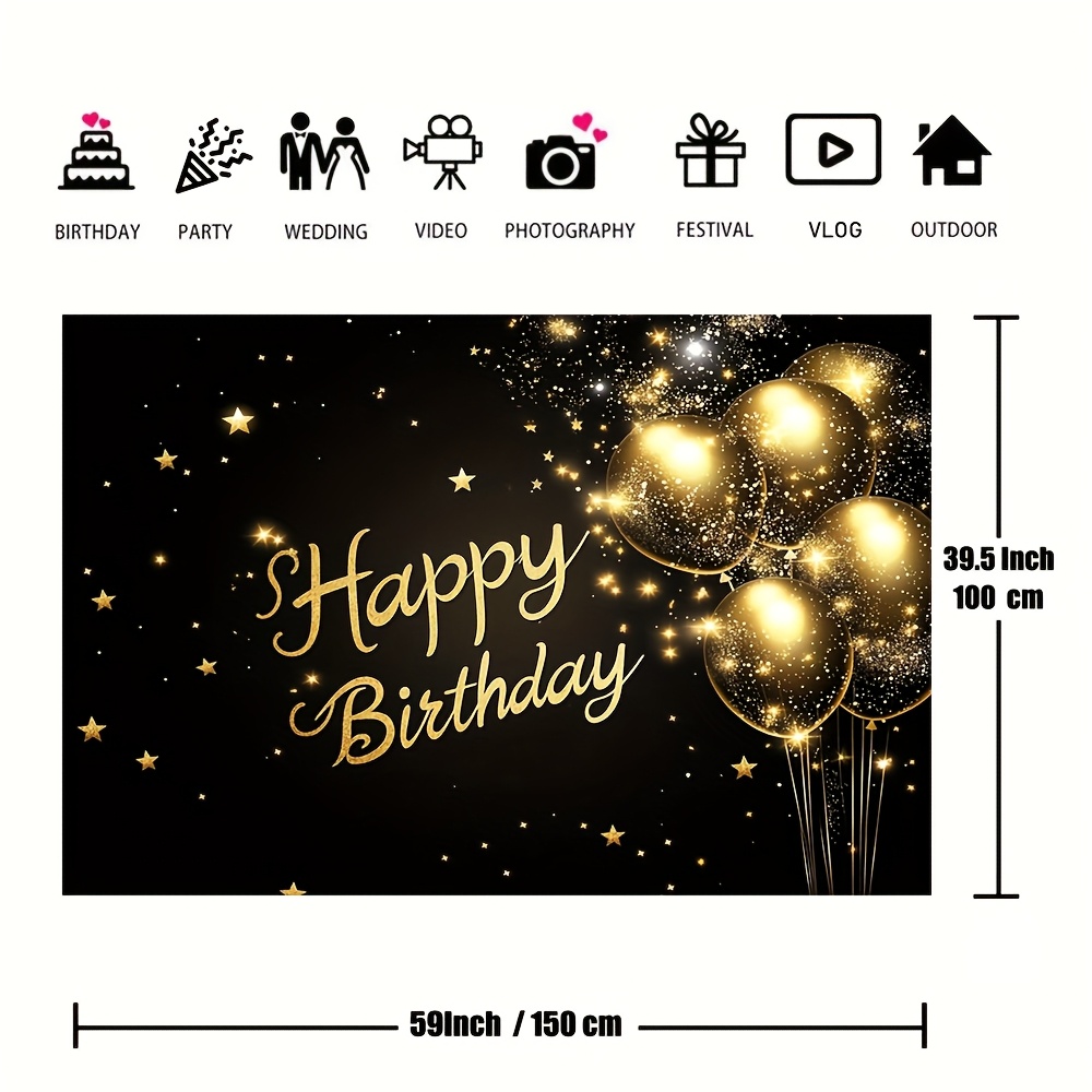 1pc super large black and gold - Wedding Superstar review and price