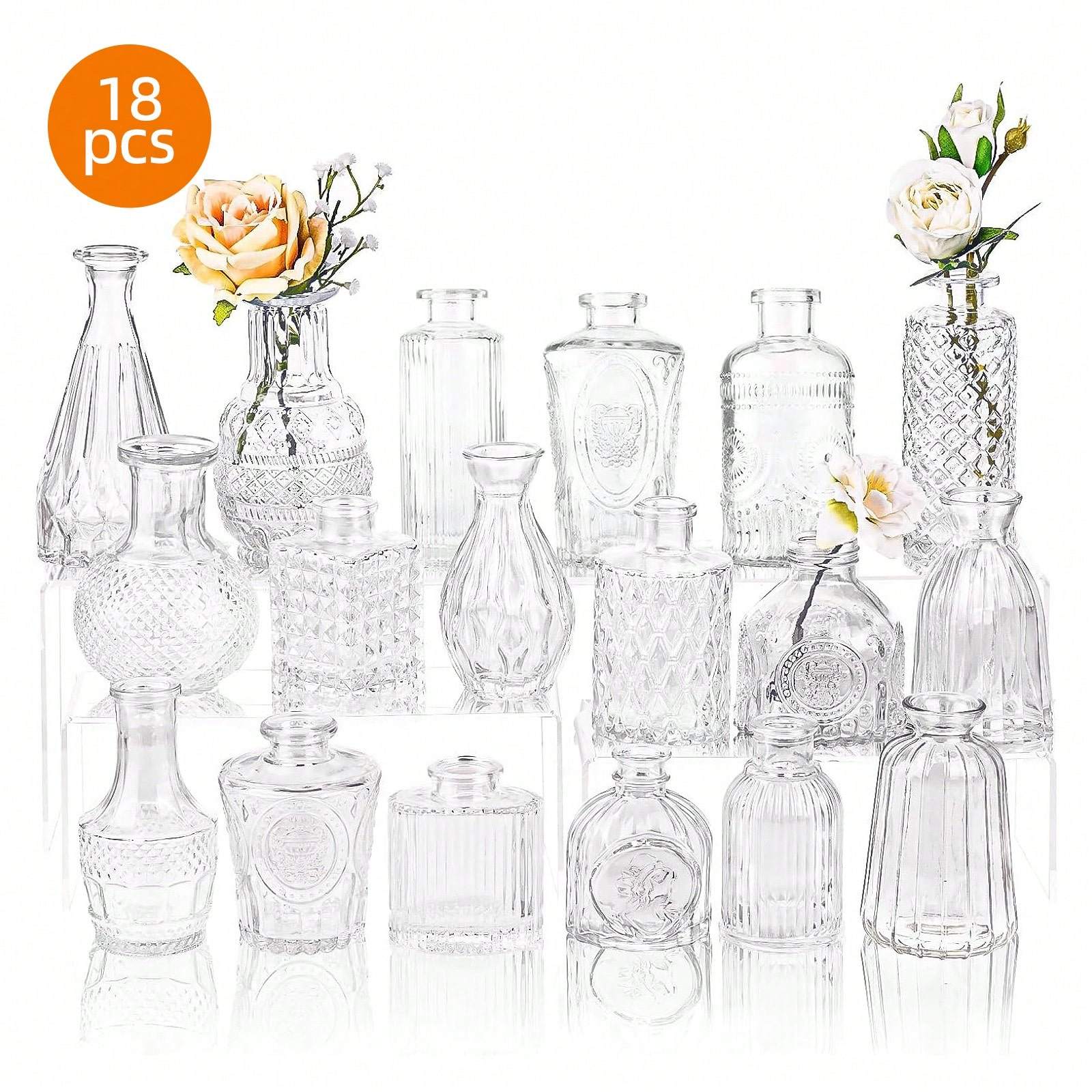 18/36Pcs Glass Bud Vase Set, S - Wedding Supply Rentals review and price