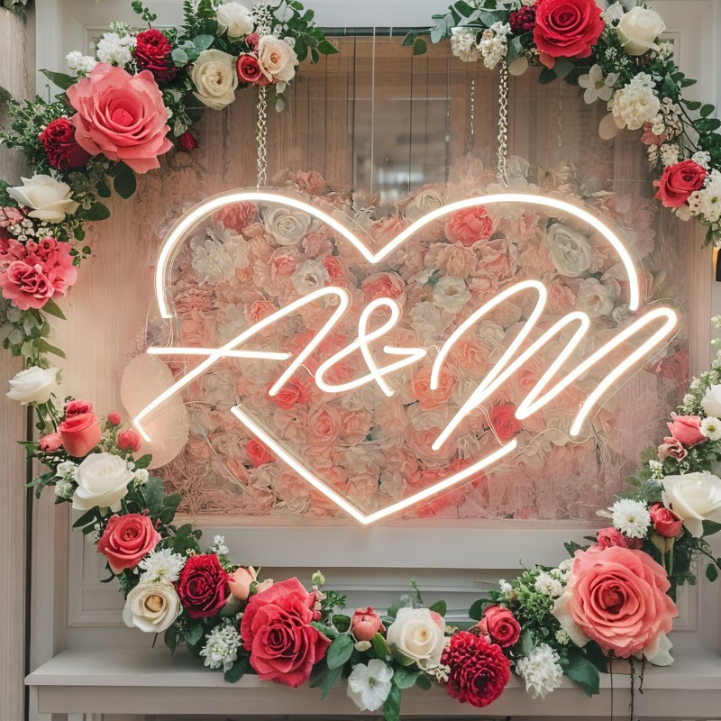Custom Initials Heart LED Neon - Wedding Led review and price