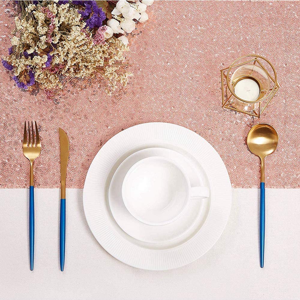 LICE-Sparkly Rose Gold Sequin  - Table Runner Sequin review and price
