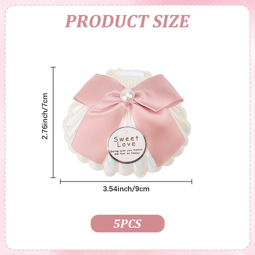 5Pcs Shell Shaped Plastic Boxe - Wedding Favor Box review and price