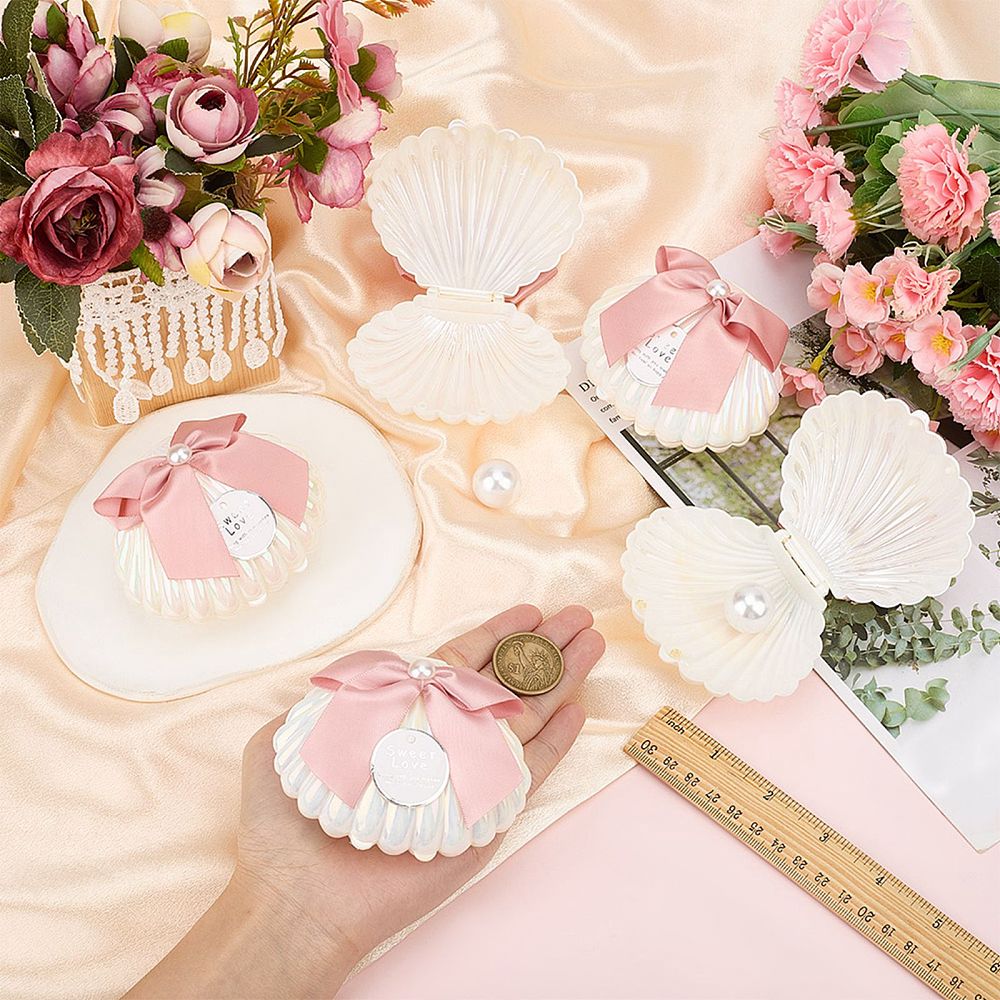 5Pcs Shell Shaped Plastic Boxe - Wedding Favor Box review and price