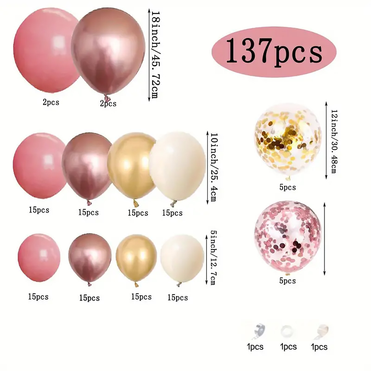 137pcs Vintage Pink Rose White - Wedding Day Supply Kit review and price