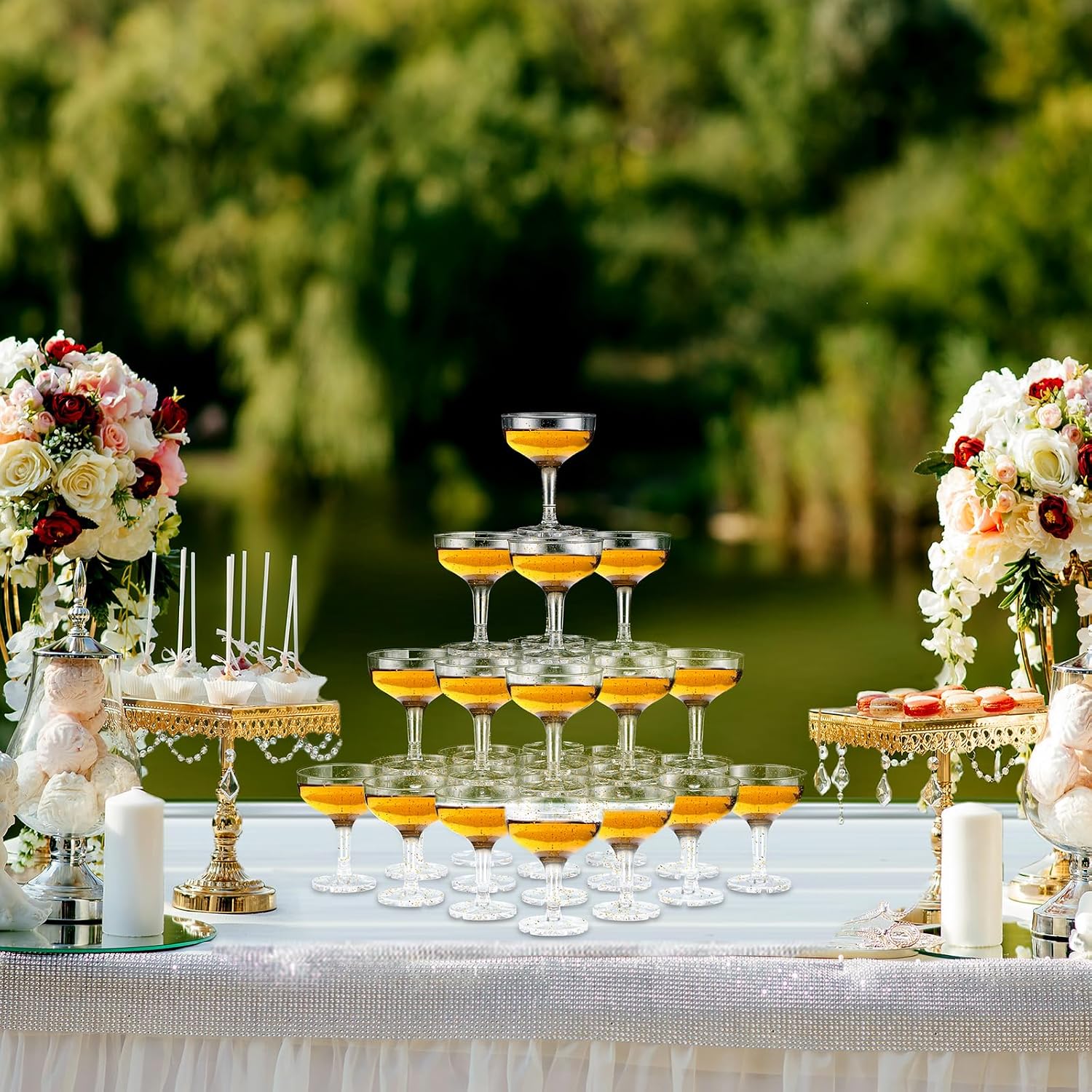 4-Tier Champagne Tower Plastic - Champagne Tower Set review and price