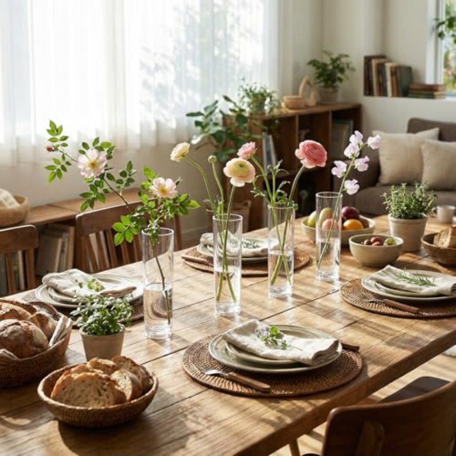 48 Pcs acrylic cylinder bud va - Centerpiece Vase Tall review and price