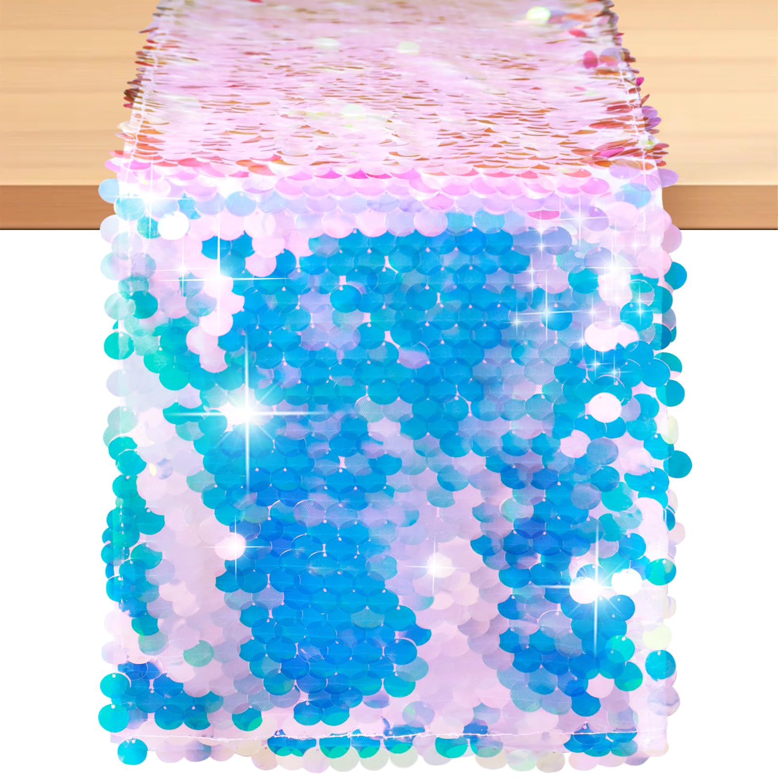 Mermaid Party Table Runner Mer - Table Runner Sequin review and price
