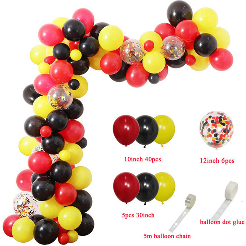 Red Black Yellow Balloon Garla - Wedding Day Supply Kit review and price