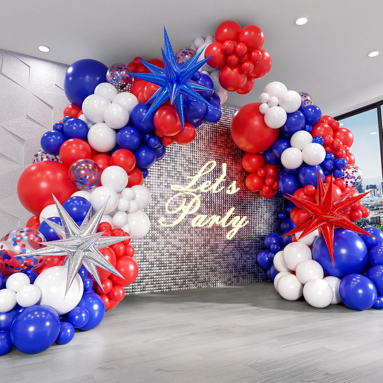 129pcs Red White and Blue Ball - Wedding Day Supply Kit review and price