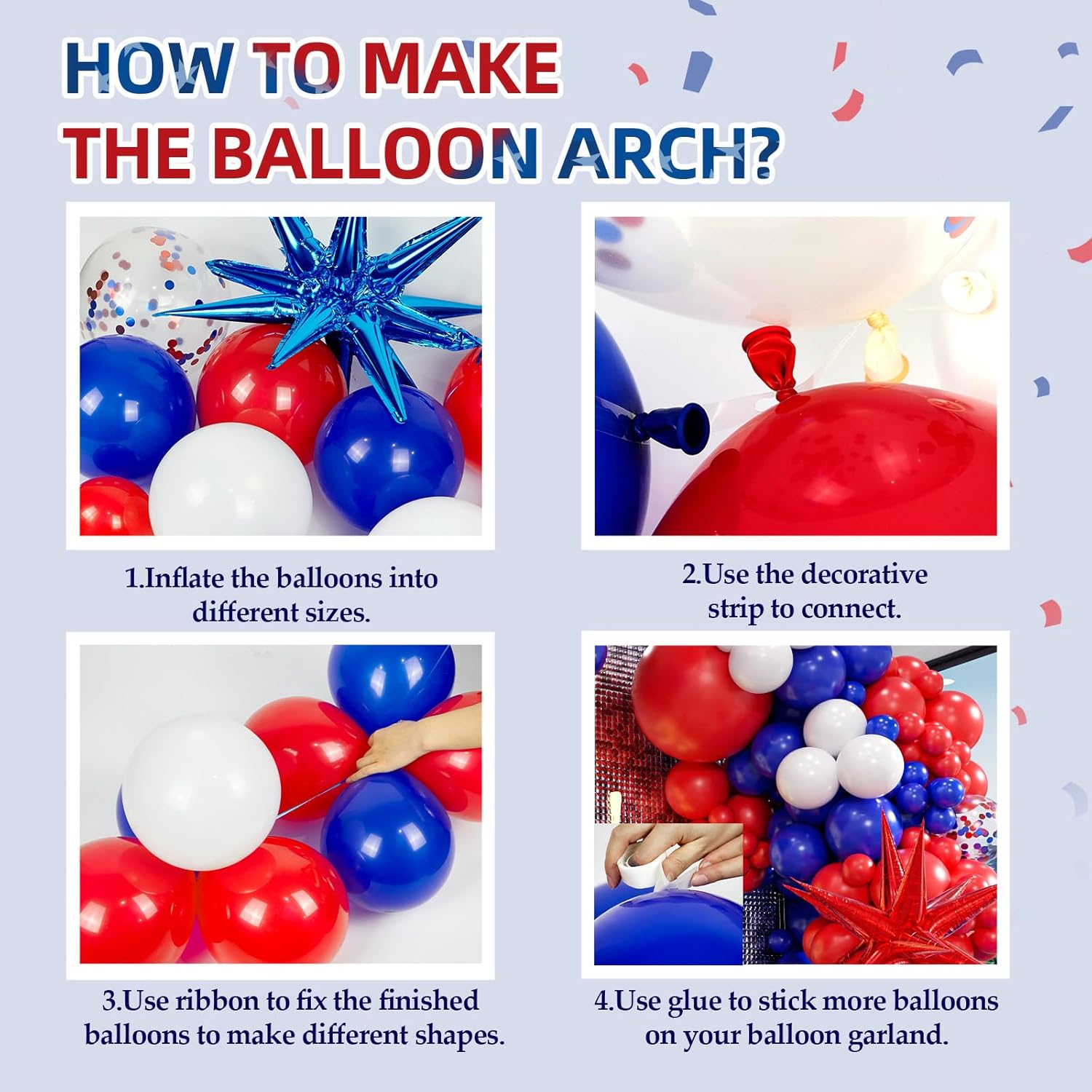 129pcs Red White and Blue Ball - Wedding Day Supply Kit review and price