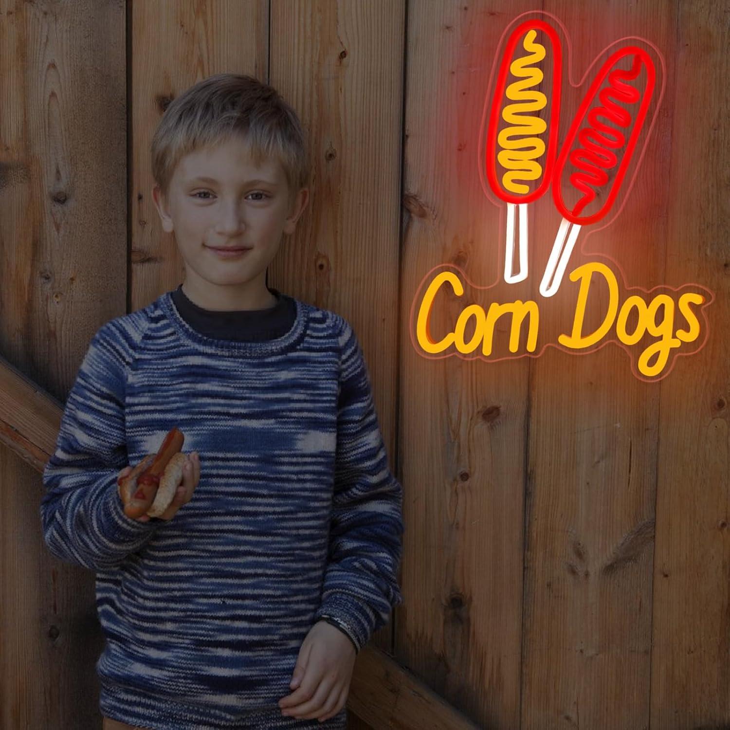 Corn Dog Neon Sign Snack USB D - Wedding Led review and price