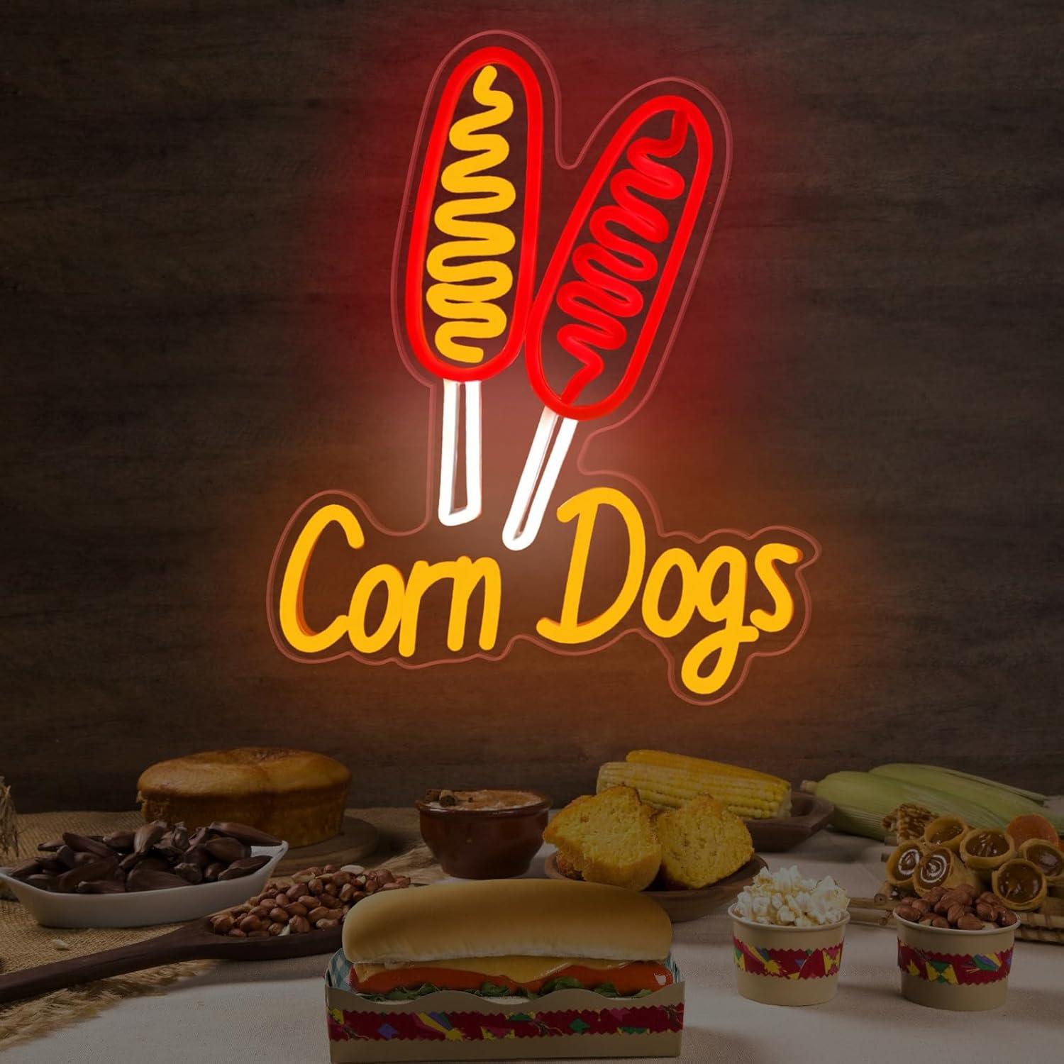 Corn Dog Neon Sign Snack USB D - Wedding Led review and price